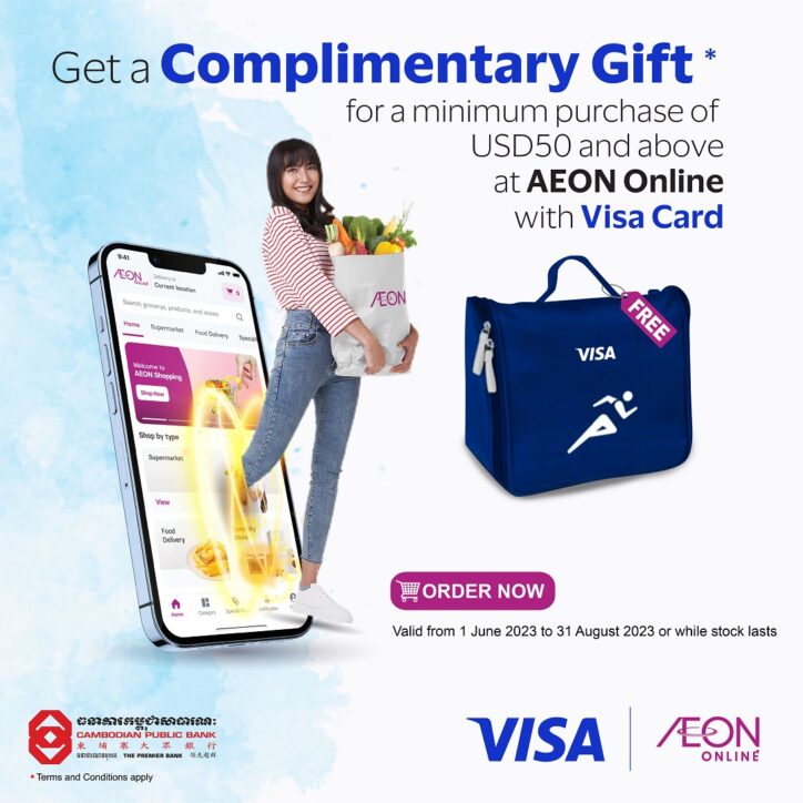 Get a gift when you pay with Visa card at AEON Online
